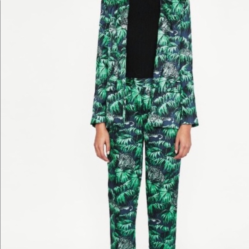 Zara Jungle Print Pants